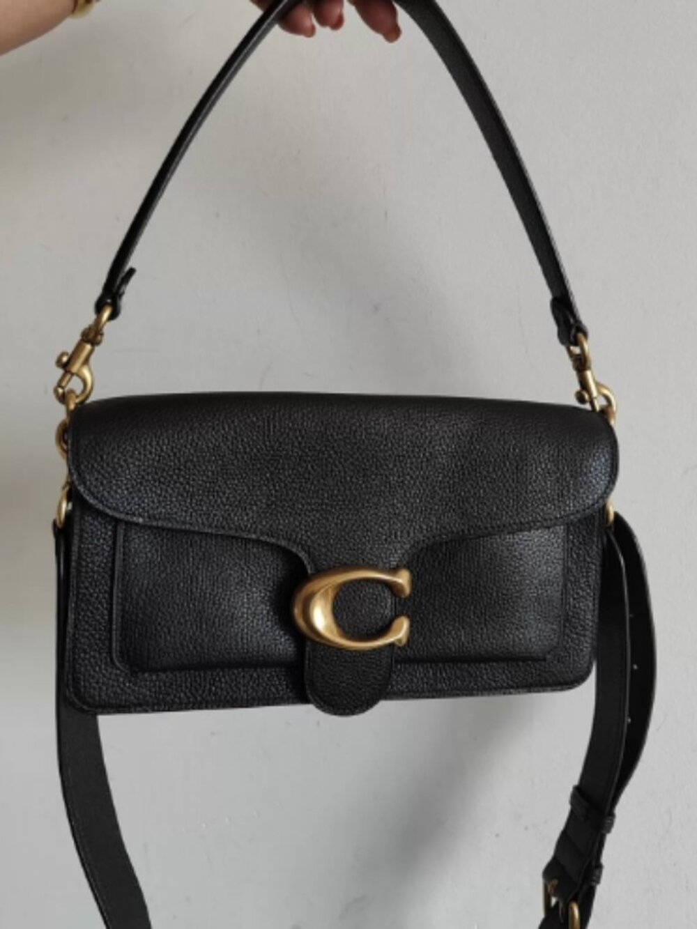 Coach 73995 Tabby 26 2Way Crossbody Shoulder Bag Black Leather Brand New
